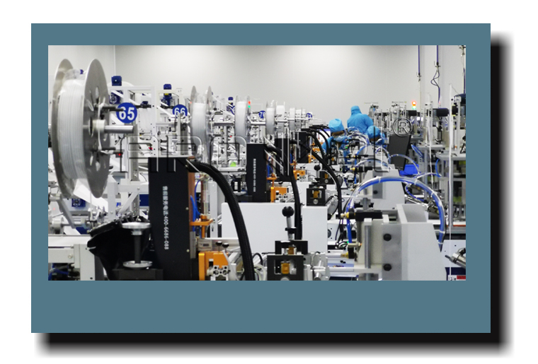 3118云顶集团UV喷码机与一次性口罩机组合生产线